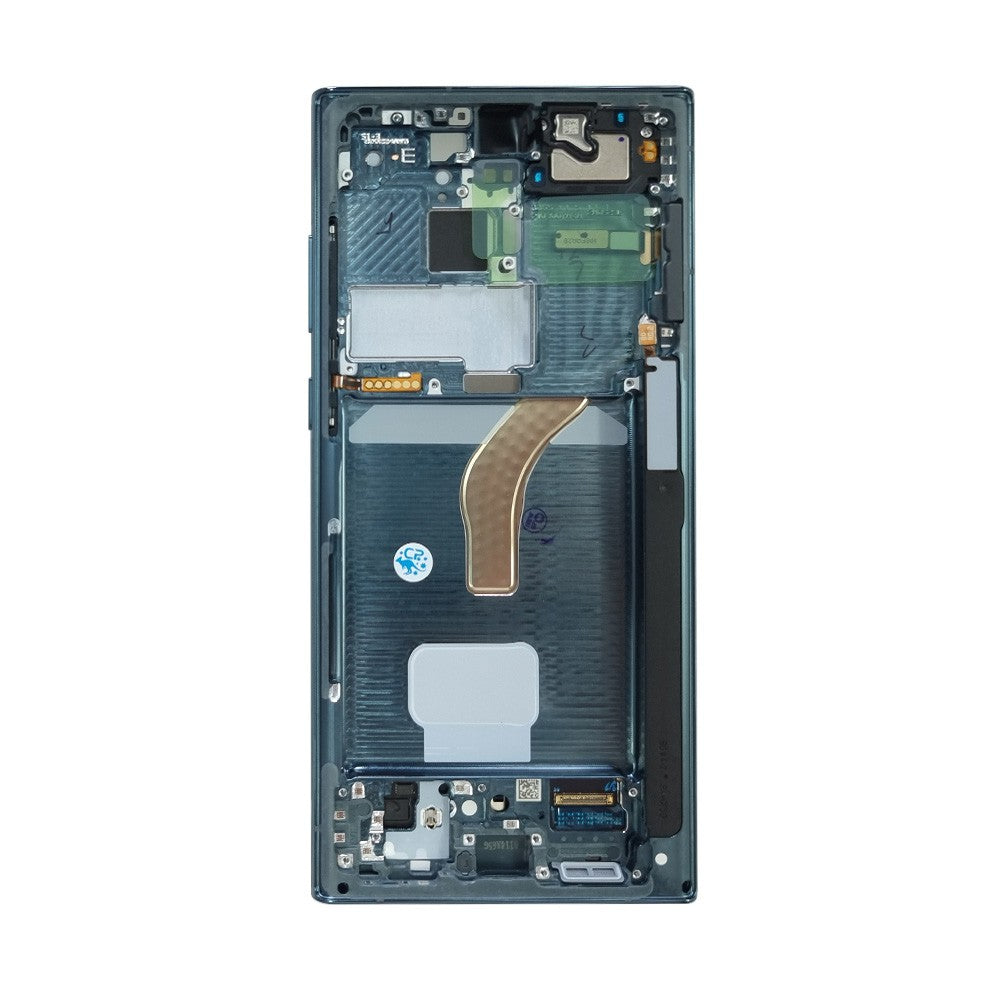 Samsung Galaxy S22 Ultra 5G S908B OLED Screen Replacement Digitizer GH82-27488D/27489D (Gold)-Green Samsung Galaxy S22 Ultra 5G S908B OLED Screen Replacement Digitizer GH82-27488D/27489D (Gold)-Green